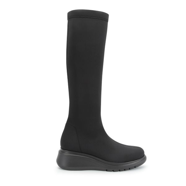 Paula Urban Ladies Neoprene Long Slip-on Boots Gilda 857 - Black