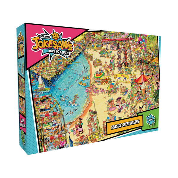 Gibsons - Jokesaws: Seaside Shenanigans - 1000 Piece Jigsaw Puzzle