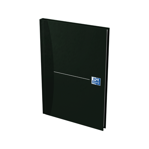 Oxford Office Essential A5 Ruled Hardcover Notebook, 96 Sheets - Black