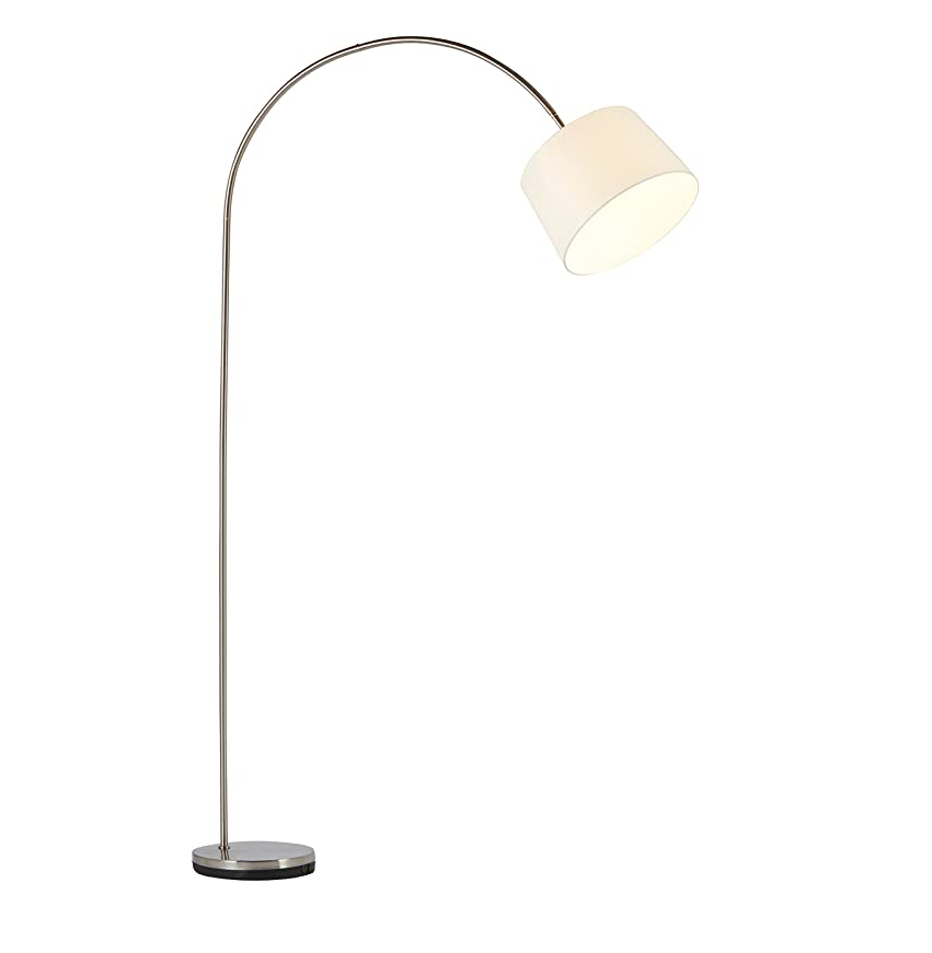 Modern White Arch Fishing Style Floor Lamp