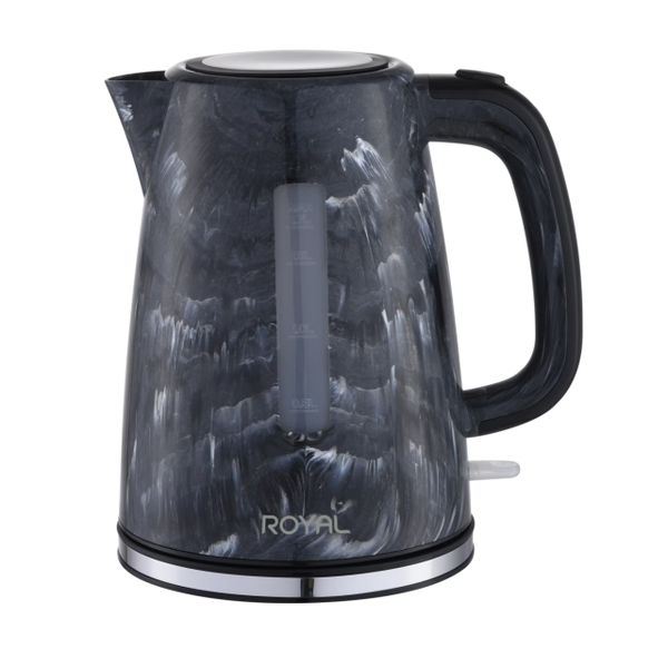 Royal Homeware 1.7L Plastic Kettle - Marble-Look
