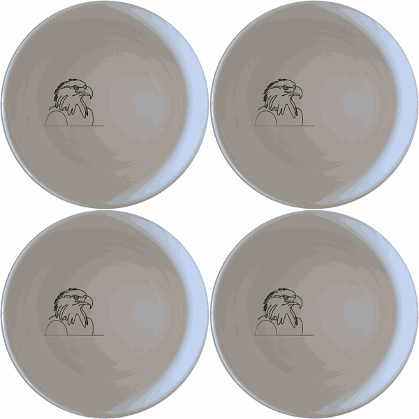 American Bald Eagle Bowl Set of 4 - Range 3