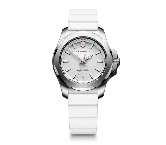 Victorinox Swiss Army - INOX V Watch 241769 White Dial On White Rubber Strap