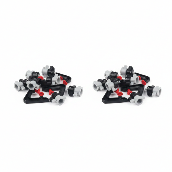 Gulf 180-Degree Red Sprinkler Spreaders - 10 Piece Set for - 2 Pack