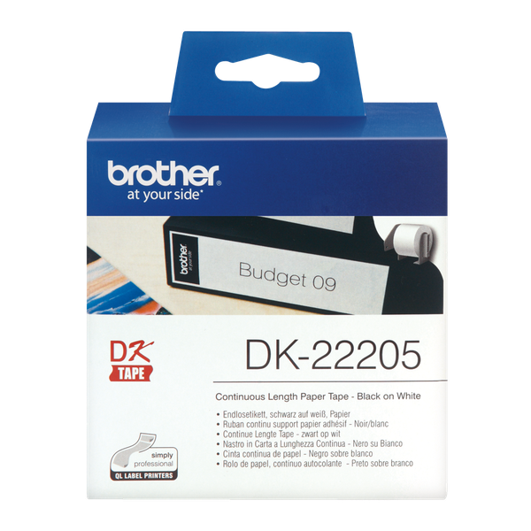 Brother DK-22205 Continuous Length Paper Tape 62mm