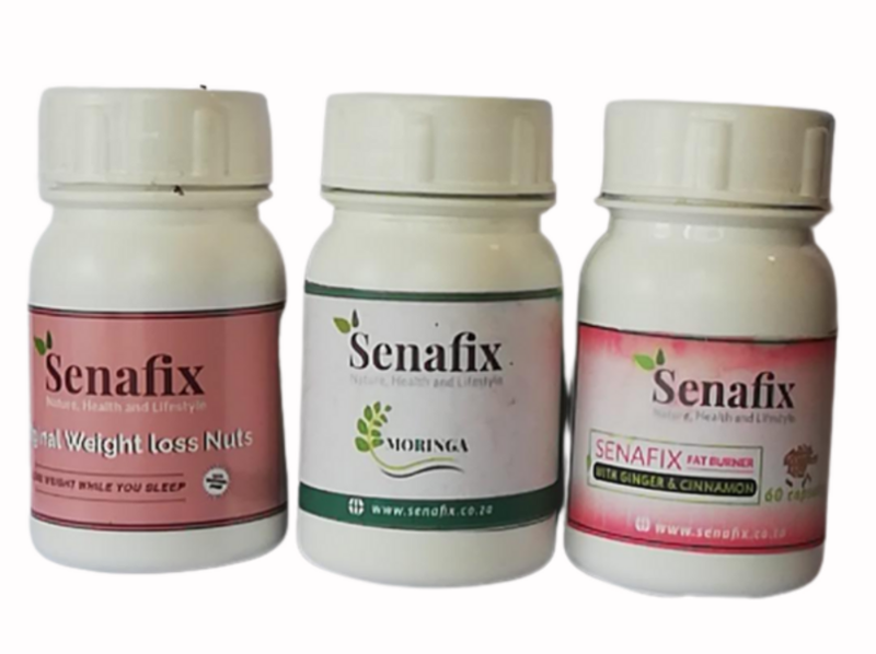 Senafix Weight Loss Nuts, Fat Burner &amp; Moringa Full Body Weight Loss Combo