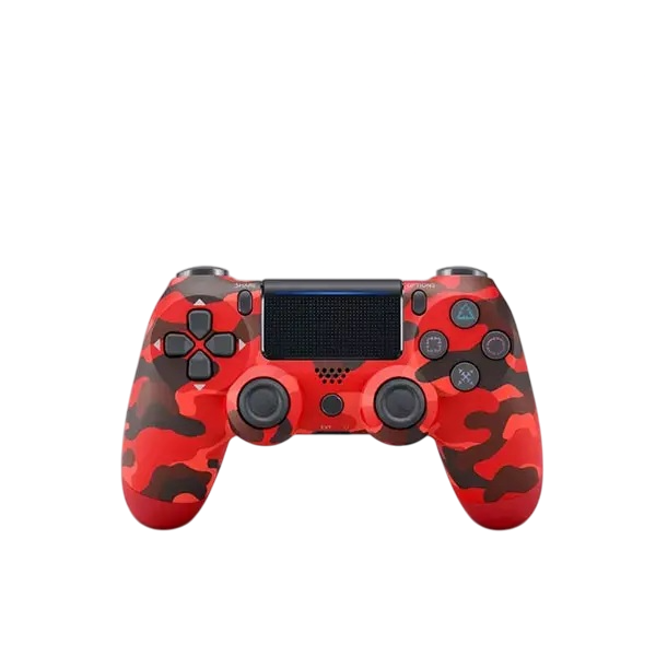 Double Shock Wireless Controller Red Camo - Compatible with PS4/Pro/Slim