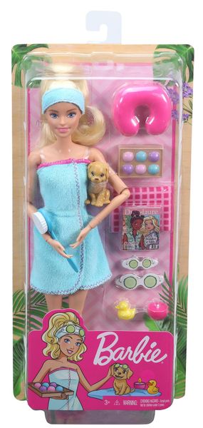 Barbie Wellness Spa Doll With Towel and Headband