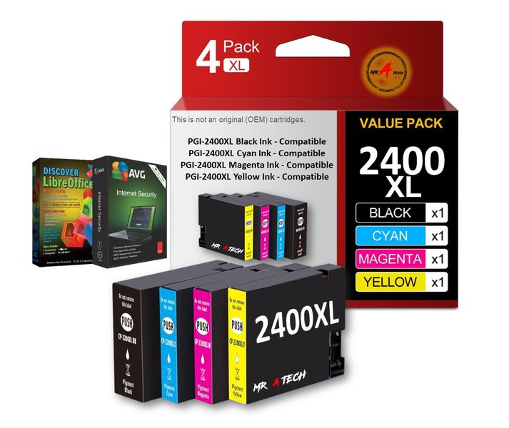MR A TECH Ink Ink Cartridge Compatible with Canon PIG-2400/2400XL