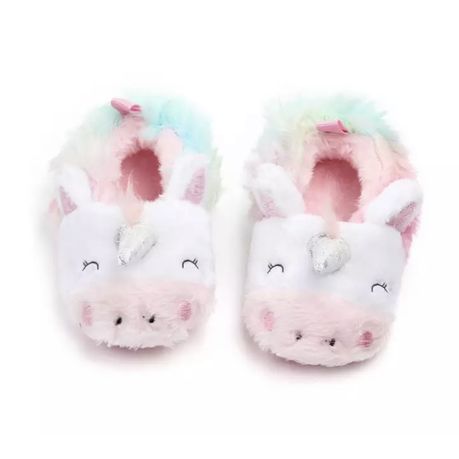 Multi coloured cheap unicorn slippers