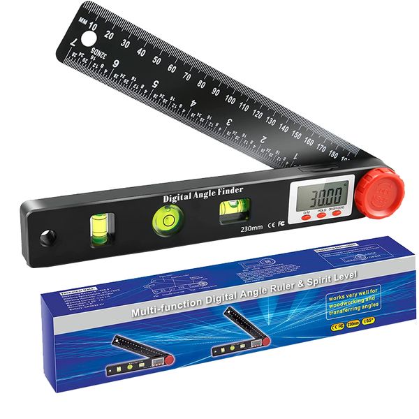 Tools - Digital Angle Finder Protractor 4-in-1 Ruler