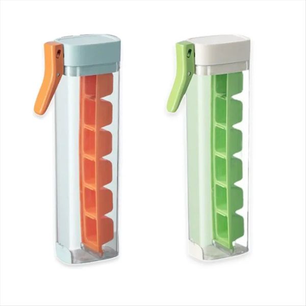 2PCS One-Handed Pressing Ice Lattice Easy to Release Freeze 6 Compartments