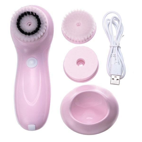 Optic Waterproof Electric USB Ultrasonic Facial Cleansing Brush