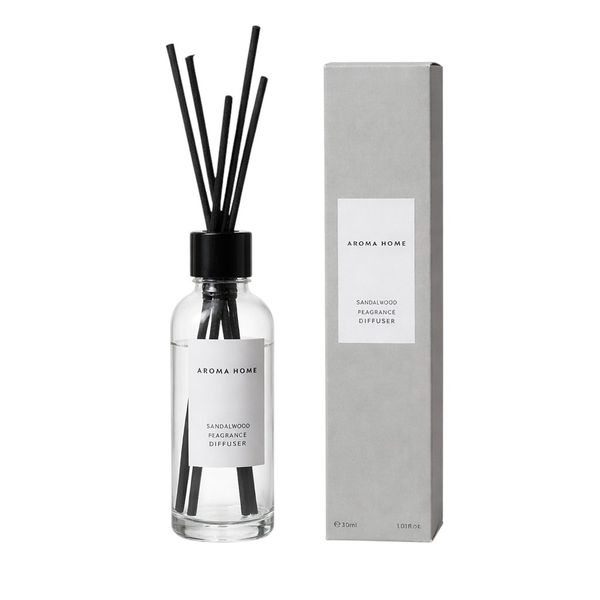 Minimalist and Modern Glass Fragrance Diffuser and Reeds