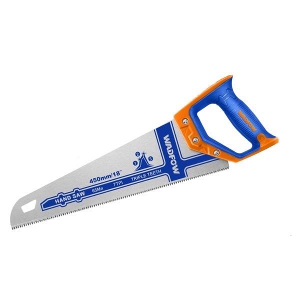 Wadfow - Hand Saw - 7TPI 65Mn Steel Blade/Triple Ground Teeth - 450mm -18"