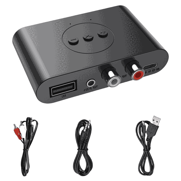 BT 5.2 Audio Receiver with U Disk Compatible with Car Stereo Home Speaker