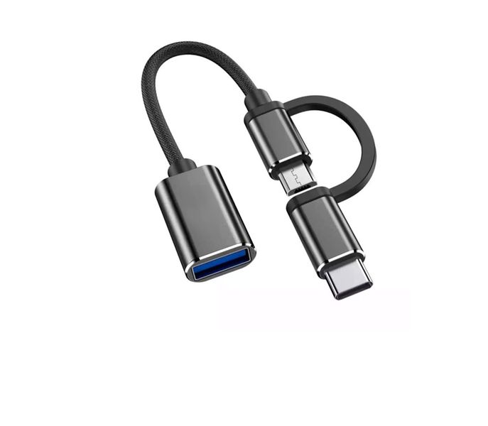2 in 1 OTG - USB Type-C and Micro USB to USB - USB 3.0 -Plug &amp; Play Adapter