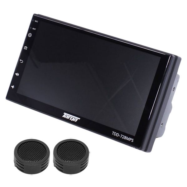 Targa TDD-728MP5 7" Android Double Din Media Player &amp; Evo Tweeters