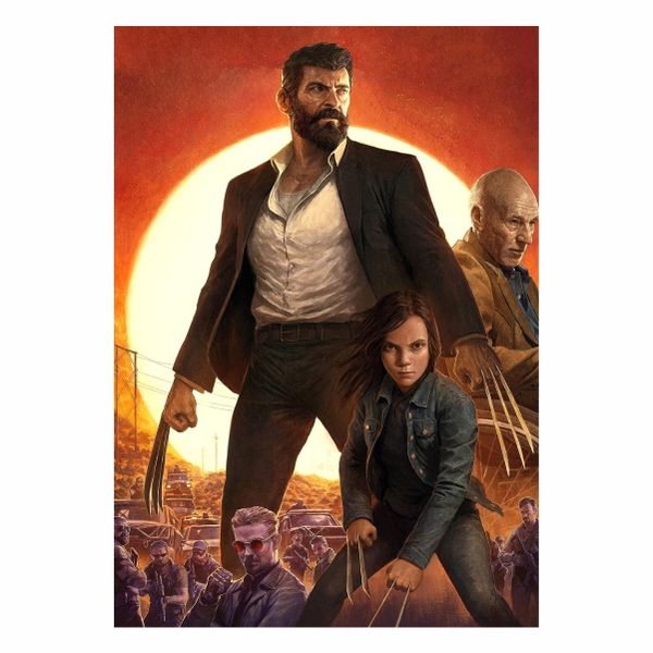 Logan Abstract Orange Sunset - A1 poster
