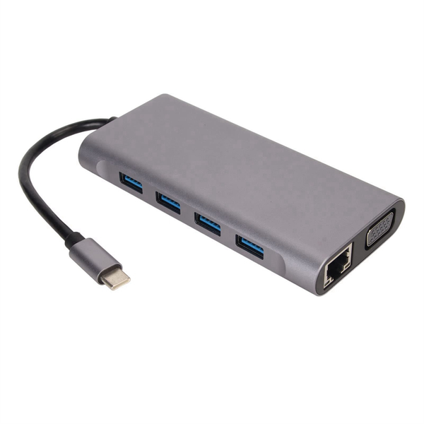 Usb C Hub Adapter with 4K Hd Vga Usb 3.0 100Mbps