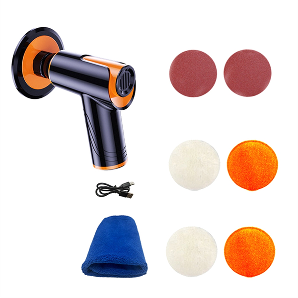 100W Car Wax Polisher Polishing Machine Mini Wireless Portable Buffing Mach