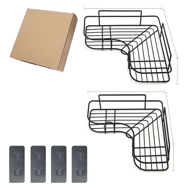 2-piece Metal Bathroom Tripod Shower Caddy No Drilling Required