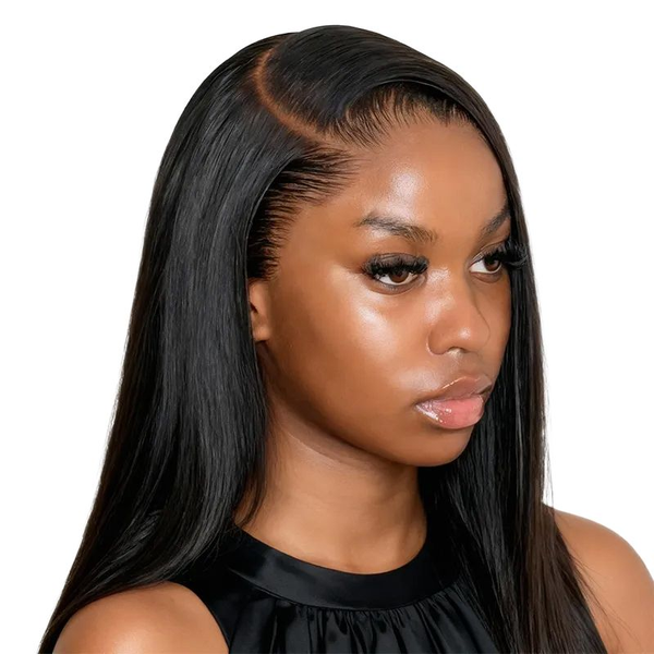 Geebuy 16" Peruvian Straight Bob Wig With 13x4 Full Frontal Glueless