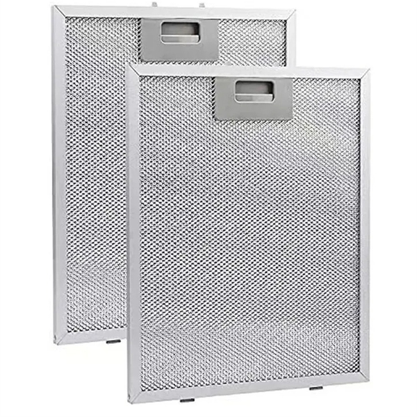 2Pieces Cooker Hood Filters Metal Mesh Extractor Vent Filter