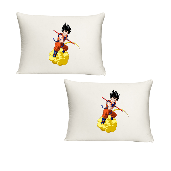 Goku on a Cloud Twin Standard Pillowcases