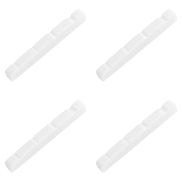 Pre-slotted Flat Bottom Bone Bass Nut for 4String Bass,38x3.5x5/4.5mm