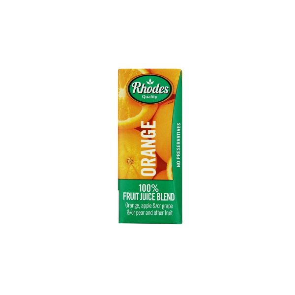 Rhodes Fruit Juice Blend Orange - 24 x 200ml