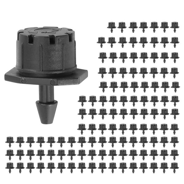 150 Pieces Adjustable Irrigation Drippers Sprinklers 1/4 Inch Emitter