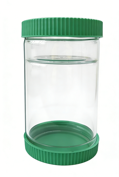 Borosilicate Glass Pickle Jar - All-in-One Dry &amp; Wet Separator