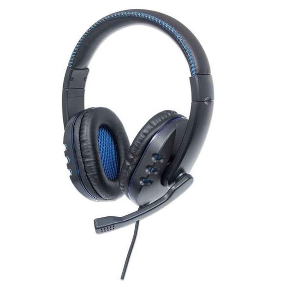 Manhattan USB Gaming Headset with LEDs - for PC, PS3 &amp; PS4