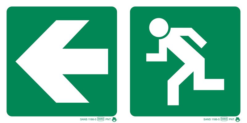 Informs People of the Direction of travel in case of emergency (Left/Right)