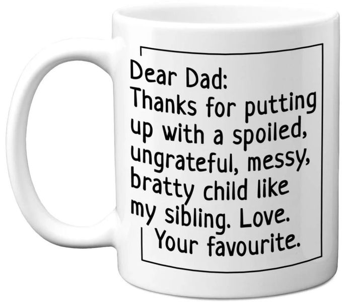 Dear Dad Birthday Christmas Father's Day Gift 11Oz Coffee Mug