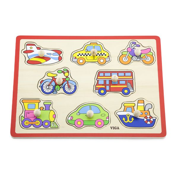 Wooden Flat Puzzles - Vehicles