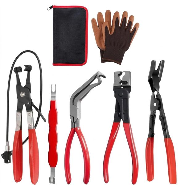 5-Piece Automotive Electrical Disconnect &amp; Clip Removal Pliers Set