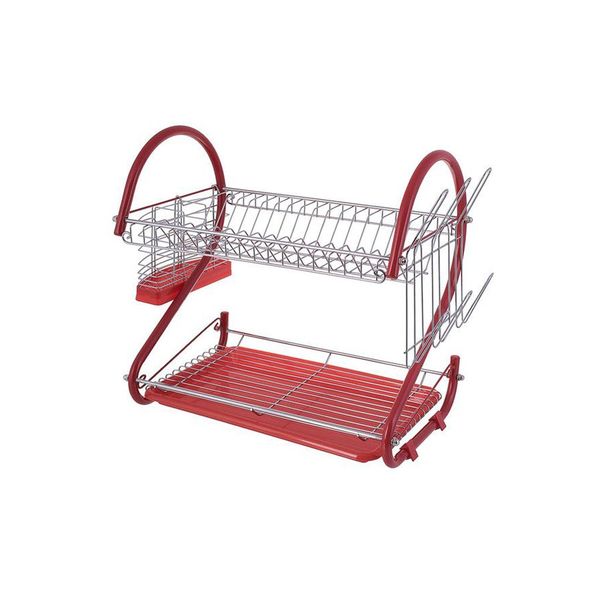 Durable Space Saving Stainless Steel 2-Tier Kitchen Dish Drying Rack