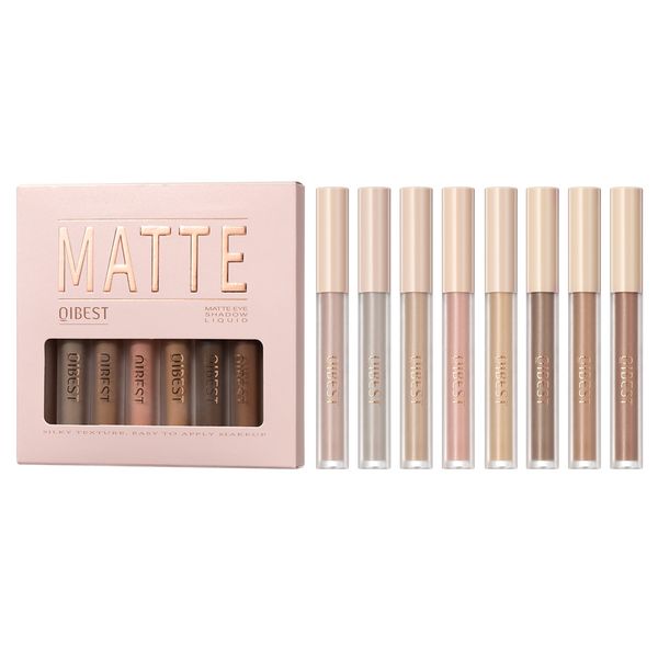 Matte Liquid Eyeshadow 8 Neutral Nudes Creamy &amp; Waterproof