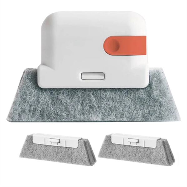 Orange-Window Cleaning Brush Windowsill Groove Deadend Cabinet Crevice Brus