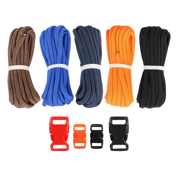 DIY Paracord Bracelet Kit with Buckle, Handmade Nylon Rope