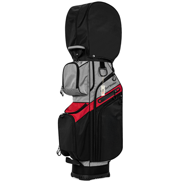 MIkaco Portable 14-Way Divider Golf Club Cart Bag with Rain Hood