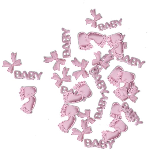 100pcs Confetti Designed for Gender Reveals or Baby Showers, in Pink/Blue