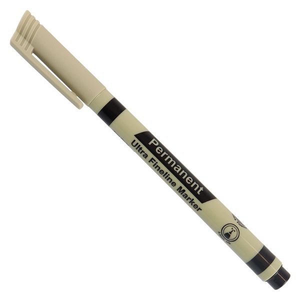 Permanent Markers Ultra Fineliner (Box of 12 - Black) Pack of 2