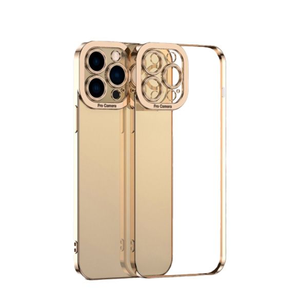 Electroplating TPU Phone Case Gold - iPhone 13 Pro Max