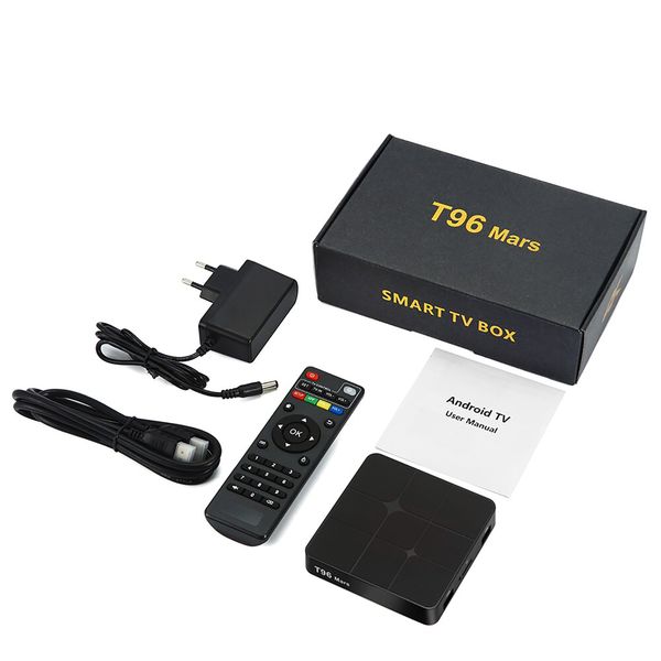Mini T96 MARS 2.4G Wi-Fi Bluetooth Media Player 4K HD TV BOX