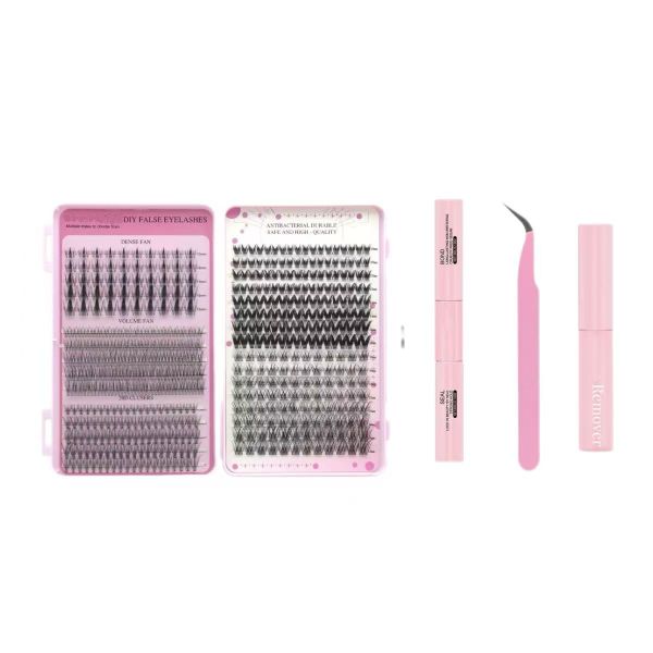 Natural Waterproof False Eyelashes Set 10-16mm Contains 523Eyelash Clusters