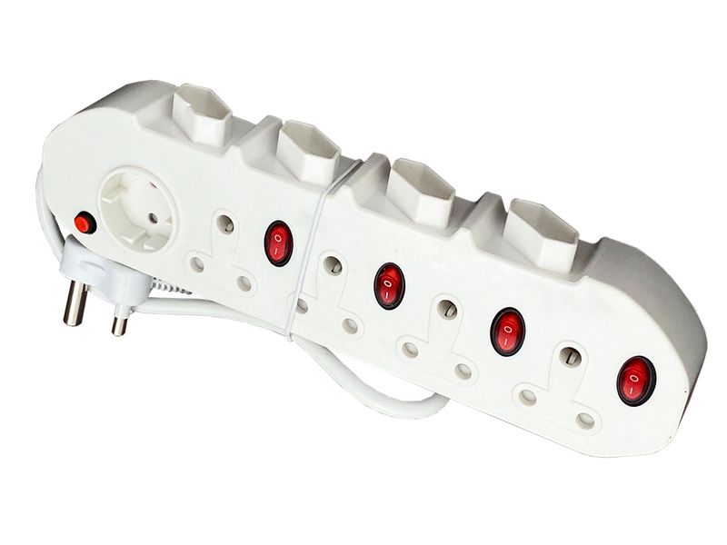 Everlotus Multiplug, 9 Way, up, w/Switch Mi-09B