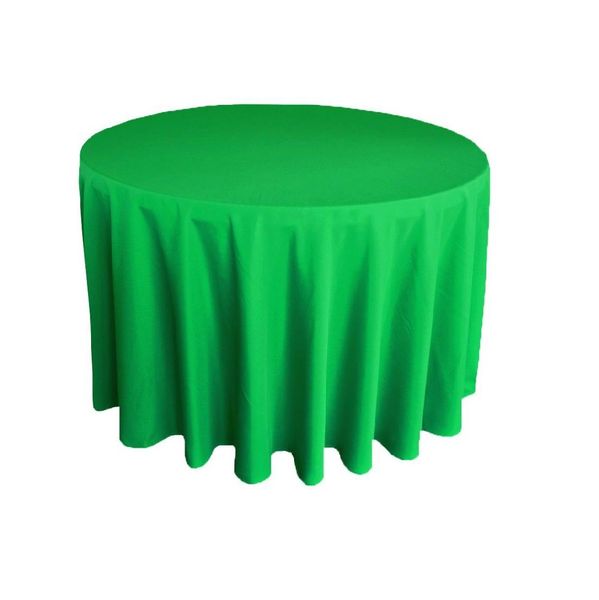 Polyester Round Tablecloth - Emerald